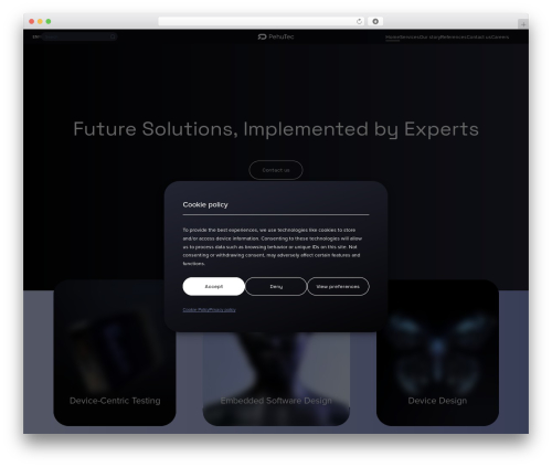 WordPress theme Lucci Starter - www.pehutec.com
