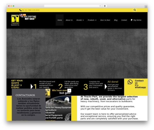 WordPress website theme gameplan - tractopart.com