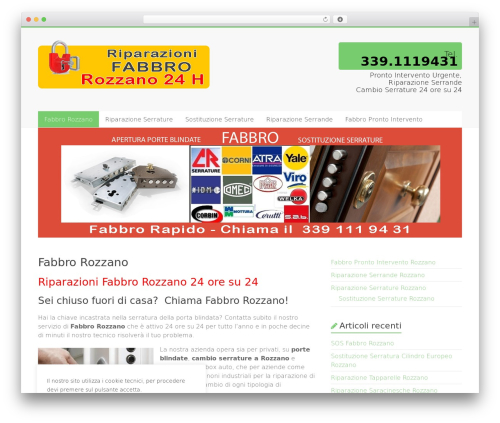 Accelerate Pro WordPress theme - fabbro-rozzano.com