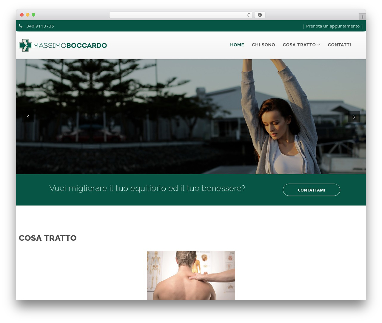 Chiropractor WordPress theme - osteopatiapadova.com Chiropractor WordPress theme - osteopatiapadova.com