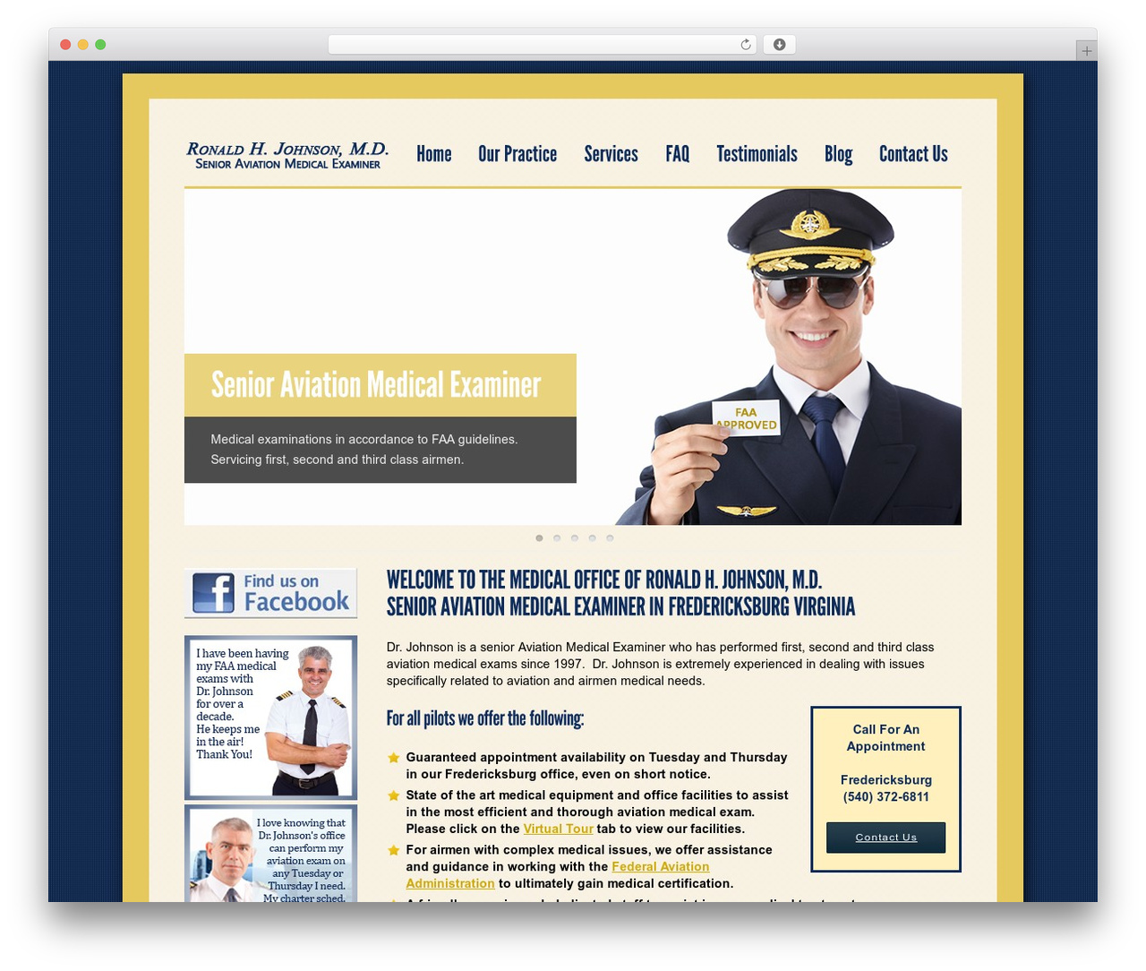 Construct WordPress theme - faamedicalexamvirginia.com