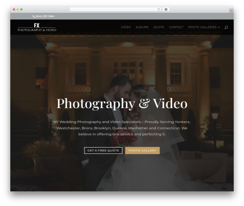 Divi best wedding WordPress theme - weddingsbyfx.com