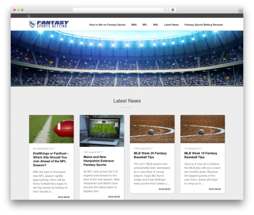 Dynamo WordPress theme - fantasysportsbetting.com