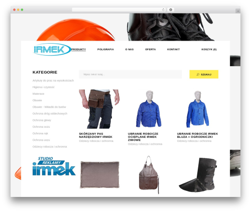 Etchy top WordPress theme - irmek.pl