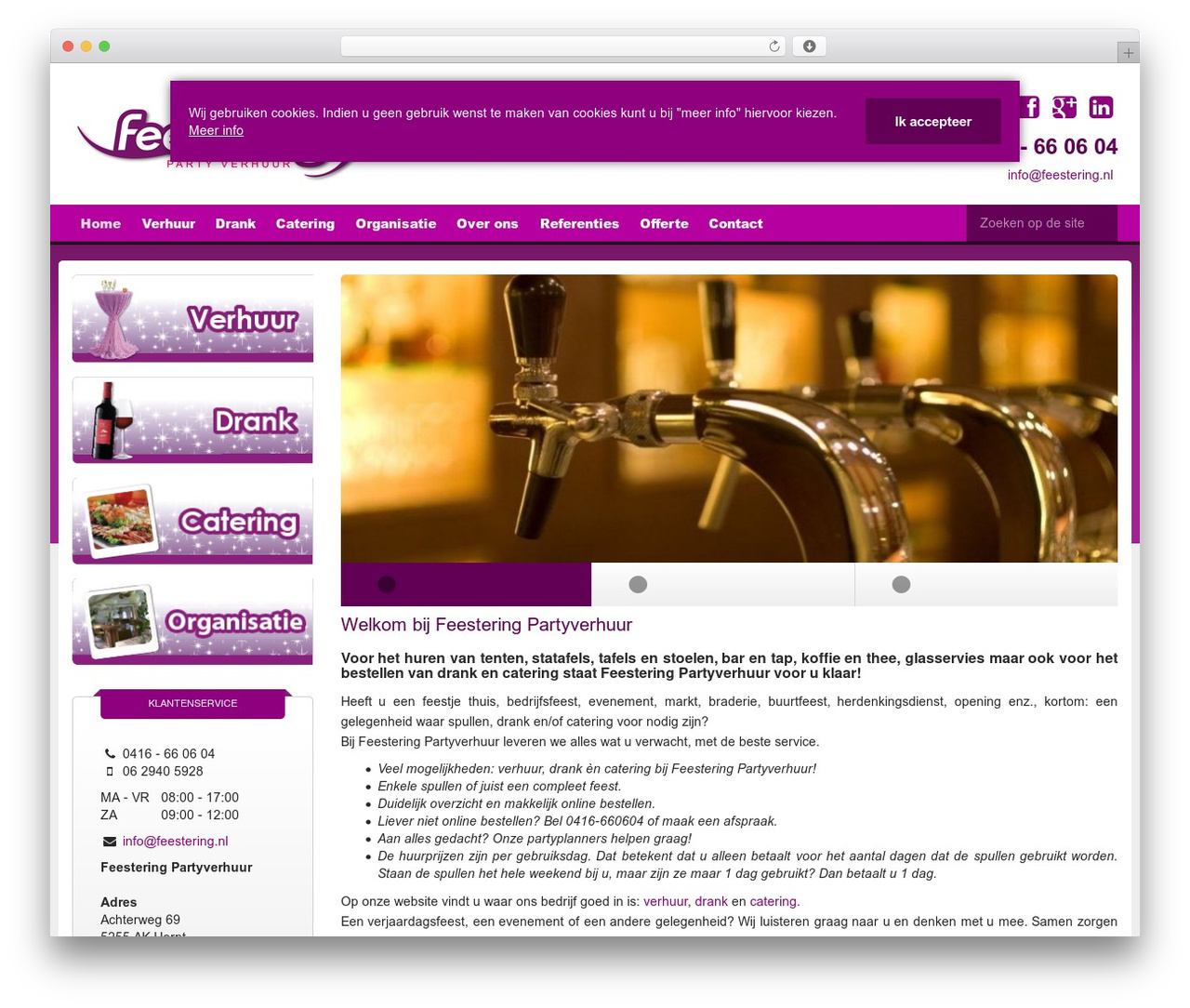 Feestering WordPress theme - feestering.nl Feestering WordPress theme - feestering.nl