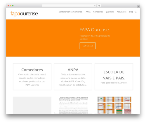 Genesis WordPress theme - fapaourense.es
