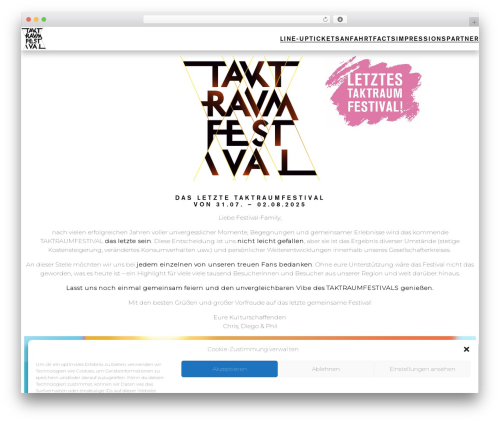 Greyd Theme WordPress theme - taktraumfestival.de