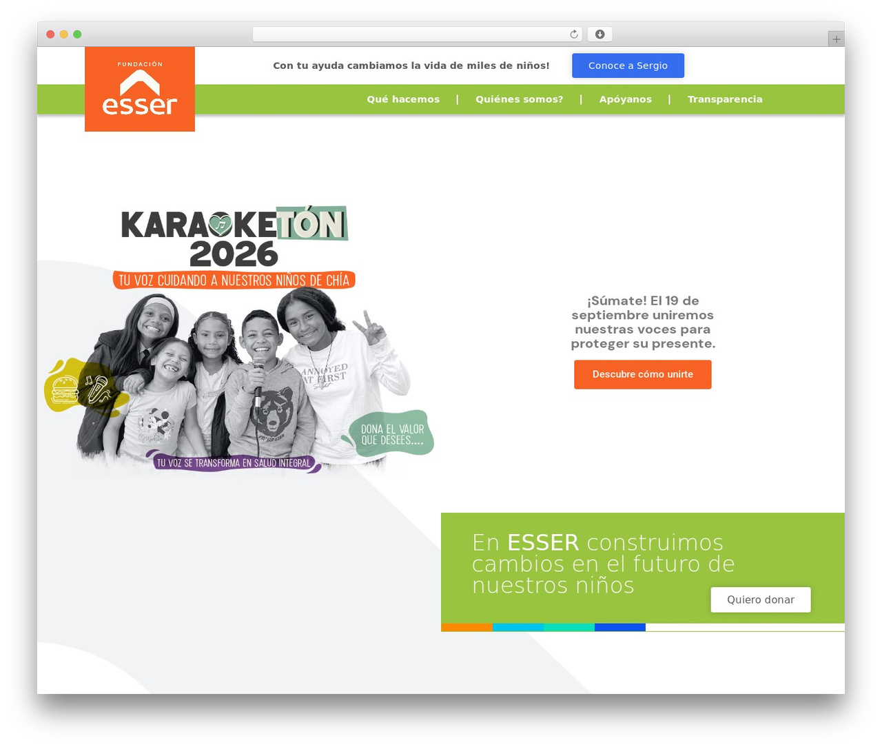 Hello Elementor WordPress theme - fundacionesser.org