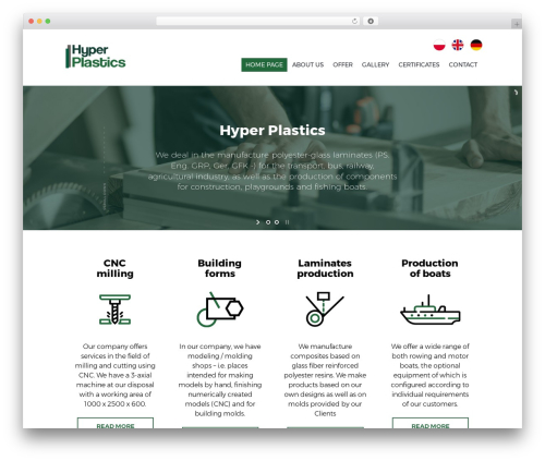 HYPER PLASTICS theme WordPress - hyper-plastics.com