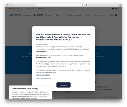 Impreza WordPress theme - foedusbroker.com