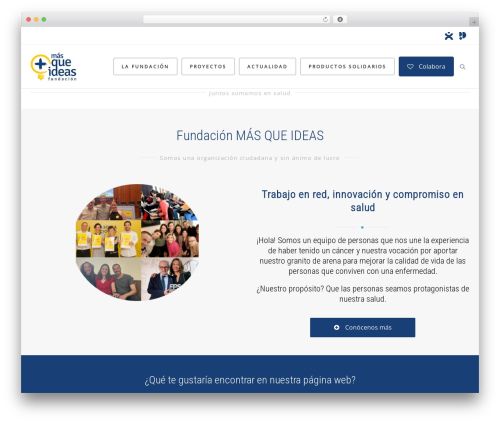 Kleo WordPress theme - fundacionmasqueideas.org