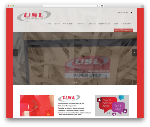 Story premium WordPress theme - unitedshreddingltd.com