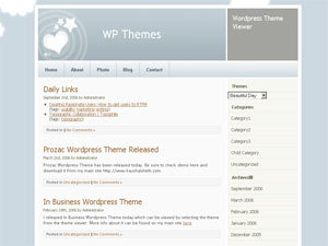 Theme WordPress יום יפה by Viktor Persson