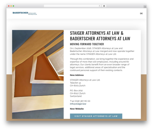 Theme WordPress Divi - b-legal.ch