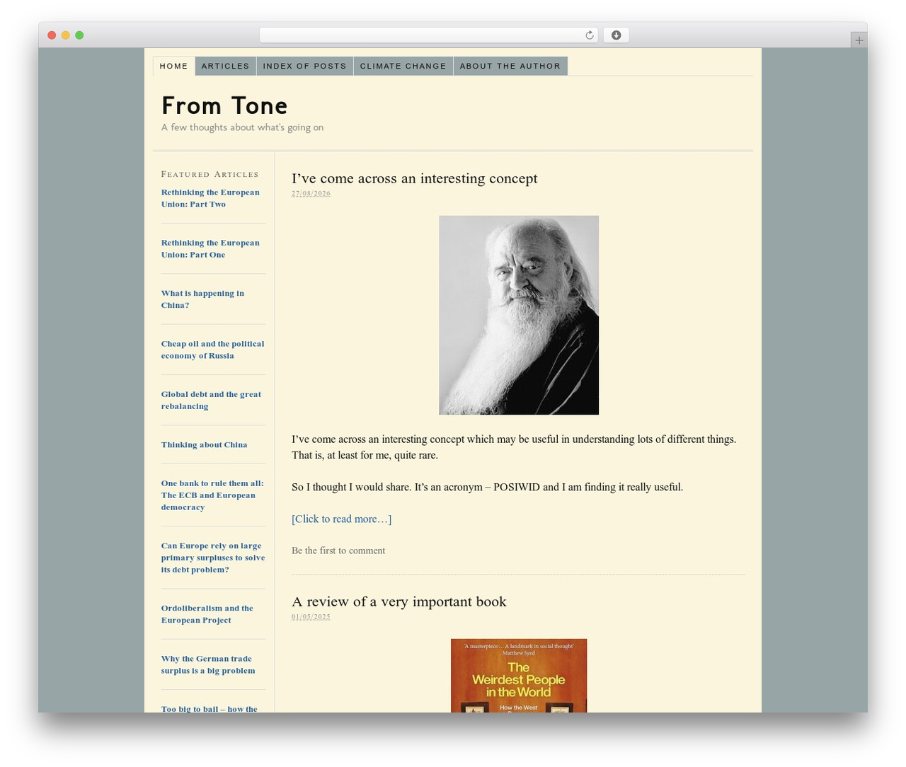 Thesis theme WordPress - fromtone.com