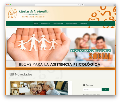 VOX WordPress theme - fundacionclinicadelafamilia.org