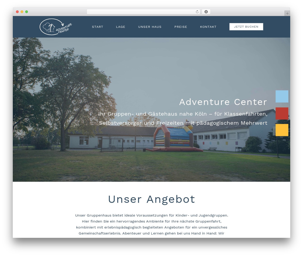 WordPress theme Avada - adventure-center.de