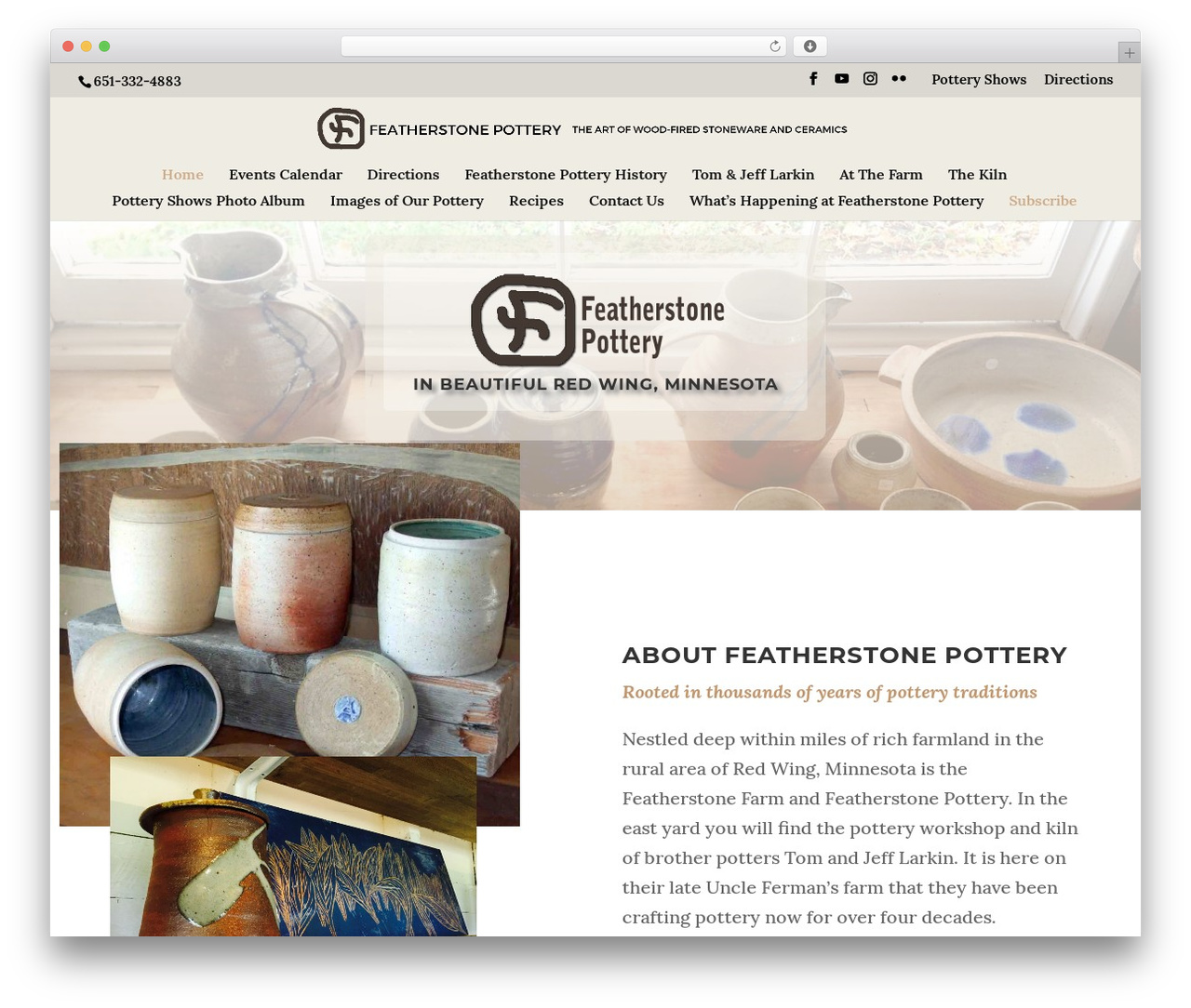 WordPress theme Divi - featherstonepottery.com WordPress theme Divi - featherstonepottery.com