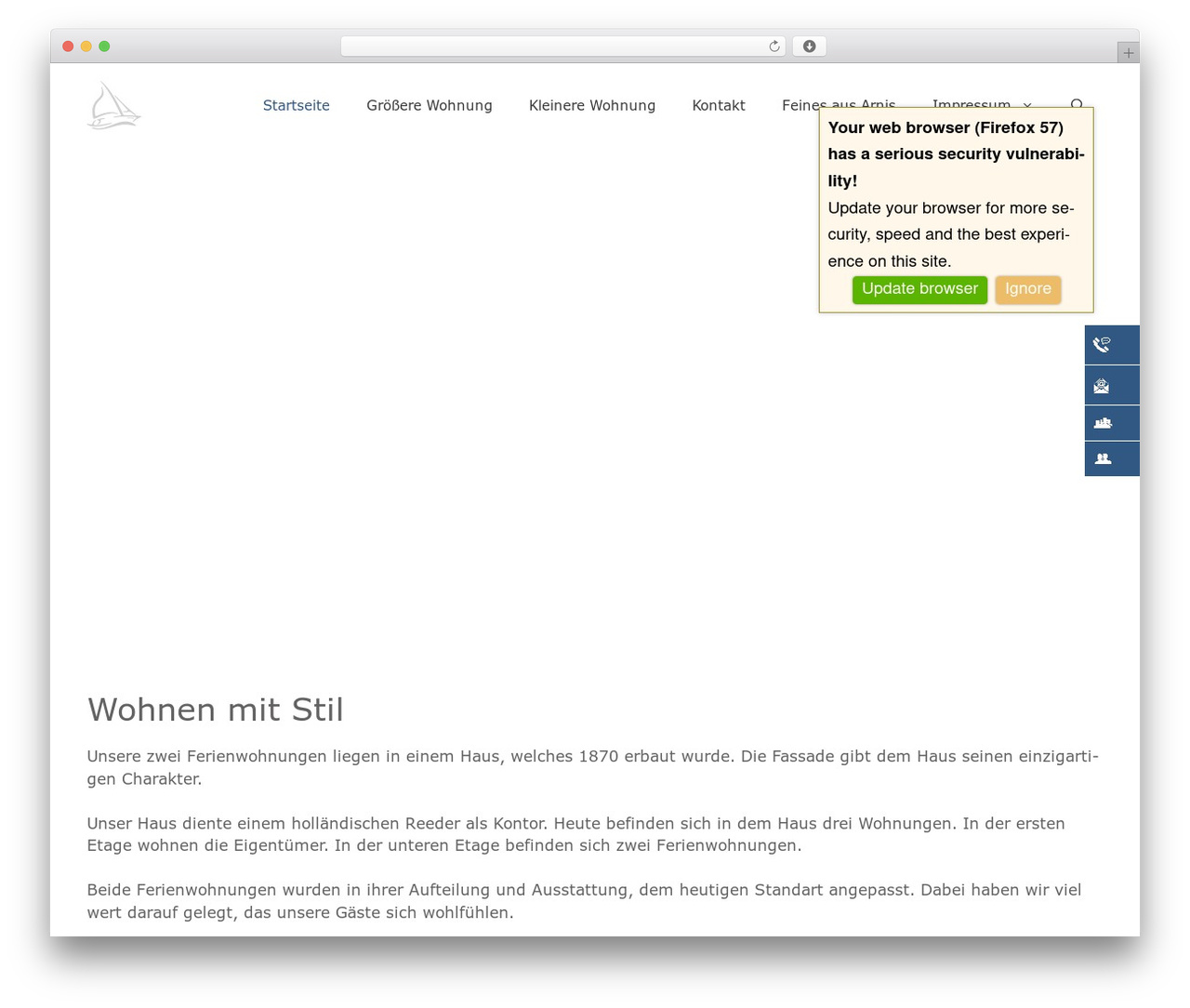 WordPress theme GeneratePress - arnis-ferienwohnung.de