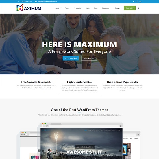 WordPress theme Maximum WordPress theme Maximum