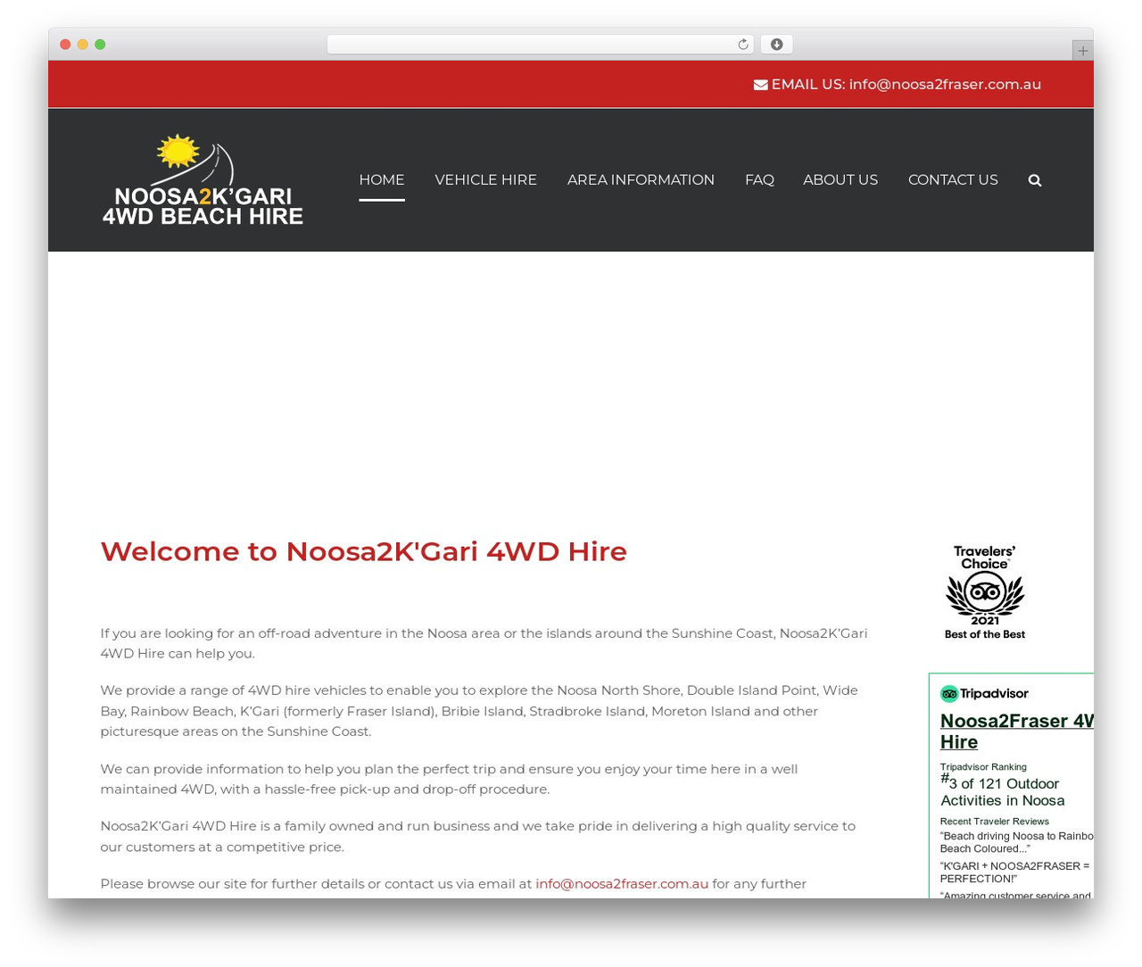 Active|CMS Custom Theme WordPress theme - hire4wdnoosa.com.au