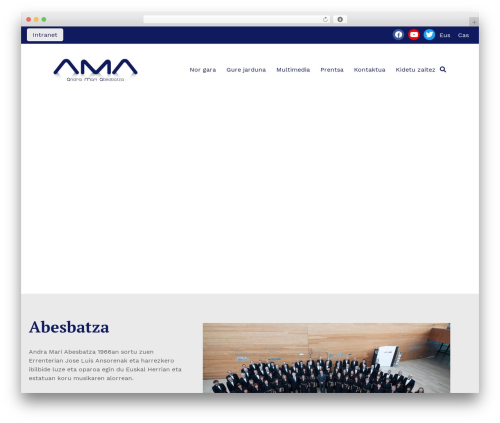airi WordPress theme - andramariabesbatza.eus