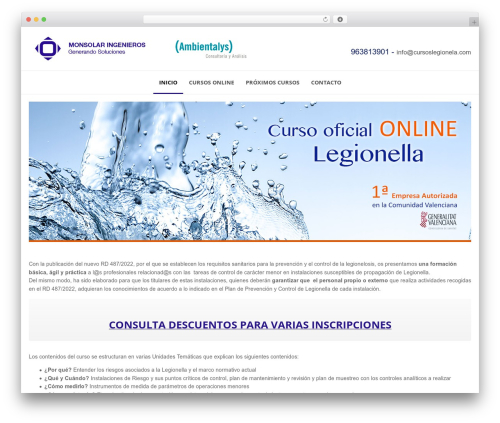 Beep theme WordPress - cursoslegionela.com