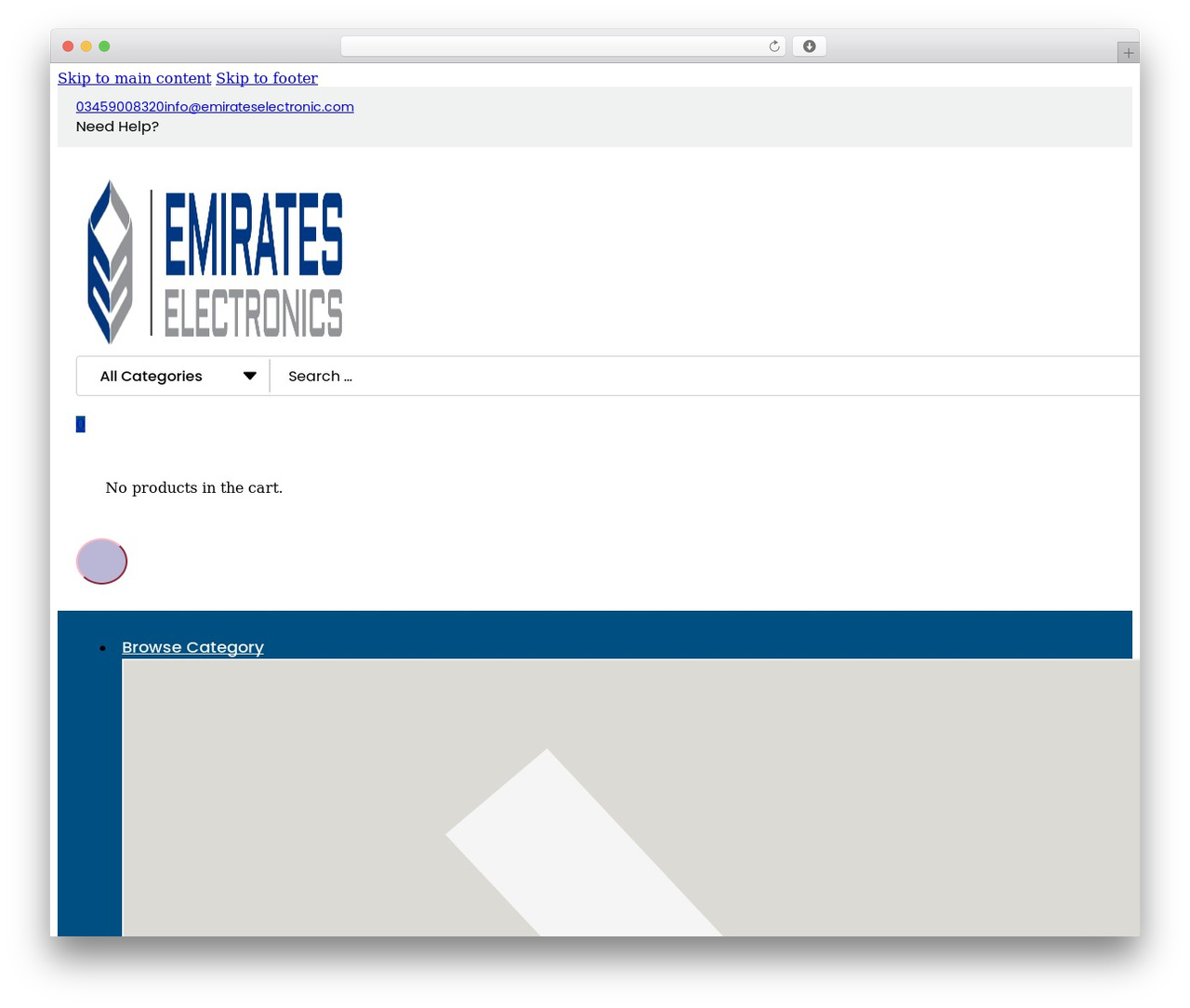 Bricks WordPress store theme - emirateselectronic.com