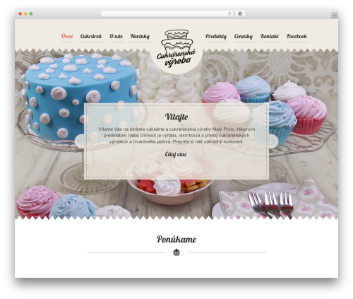 Cafeteria Responsive Wordpress Theme WordPress theme - cukrarenskavyroba.sk