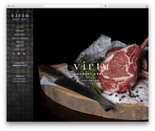 Divi WordPress restaurant theme - virtuhonestcraft.com