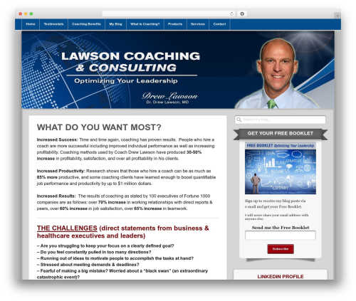 Get Noticed! WordPress theme - coachdrewlawson.com