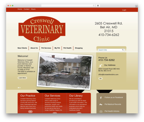 Lifelearn (Theme 2) WordPress theme - creswellvetclinic.com