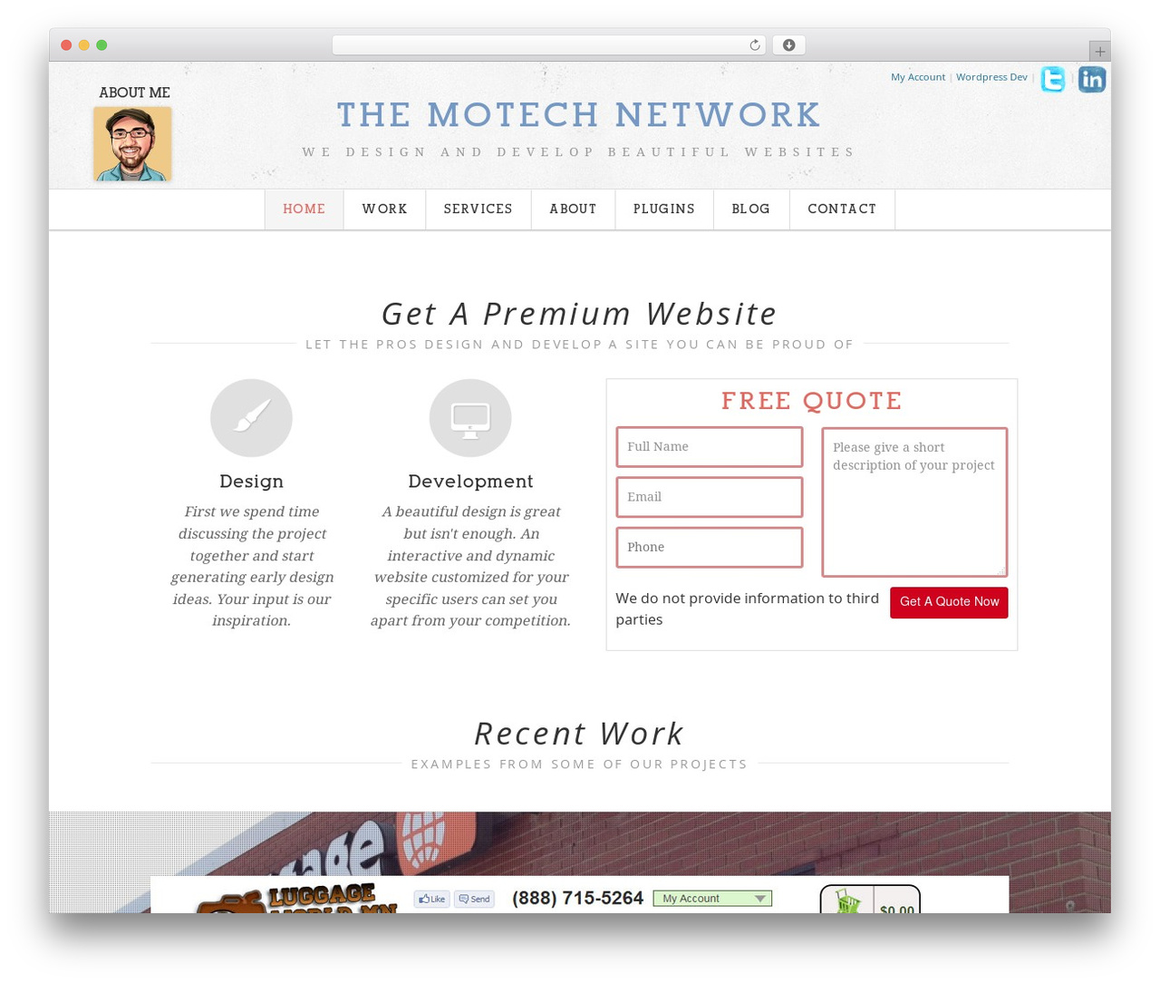 Motech Theme WordPress theme - clevelandwebdeveloper.com
