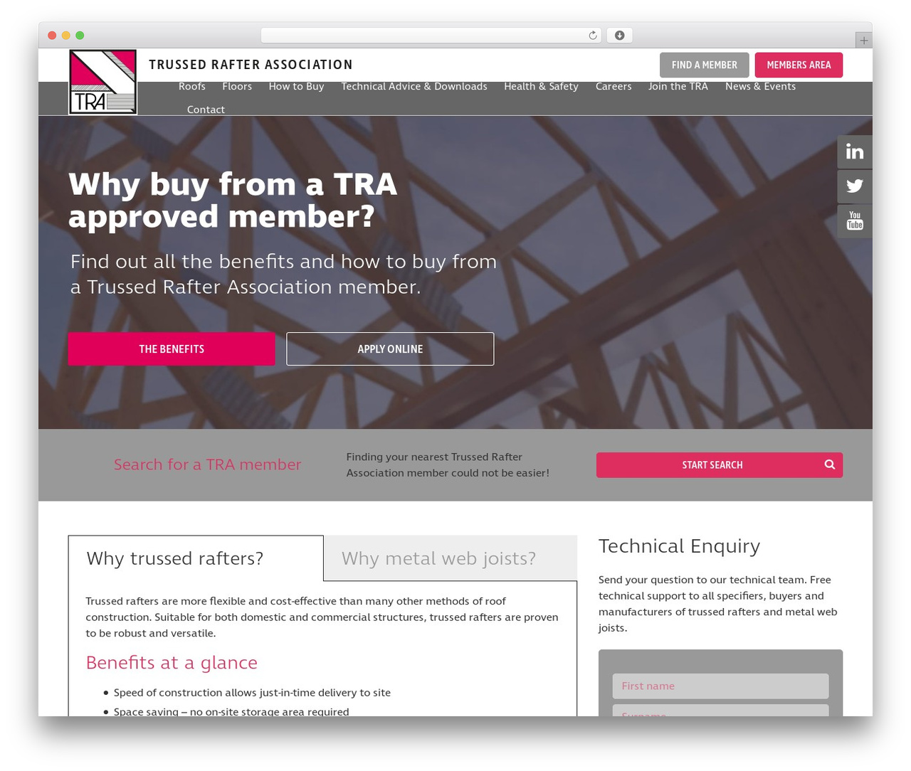 The TRA WordPress theme - tra.org.uk