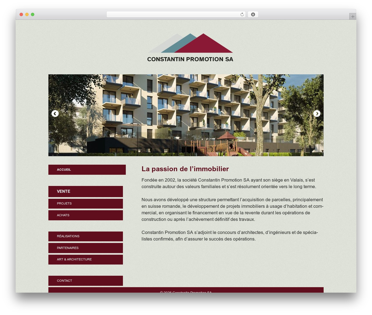 Theme WordPress Constantin - constantin-promo.ch