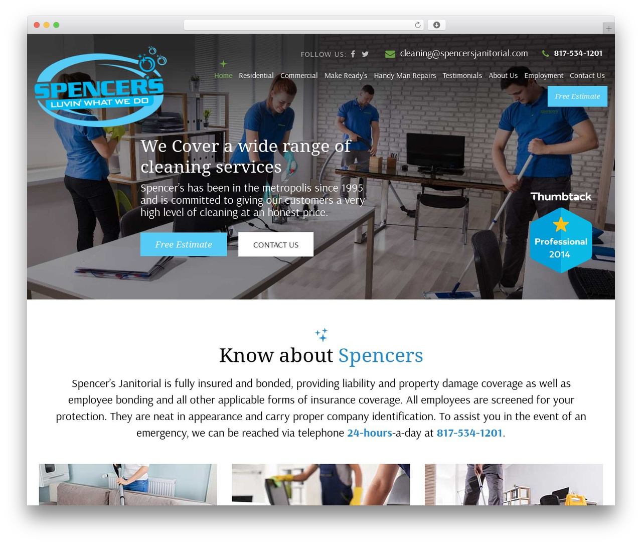 WordPress theme Default - spencersjanitorial.com WordPress theme Default - spencersjanitorial.com