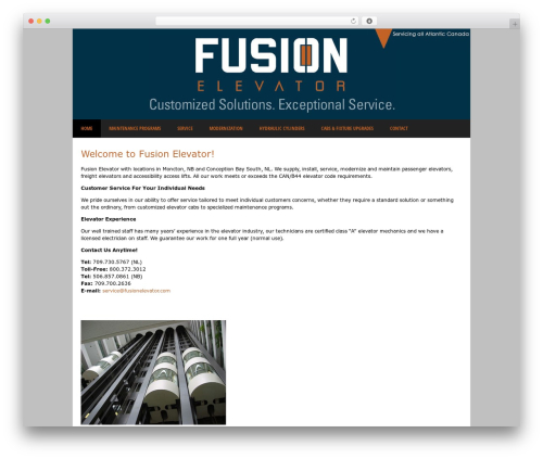 WordPress theme fusion-elevator - fusionelevator.com