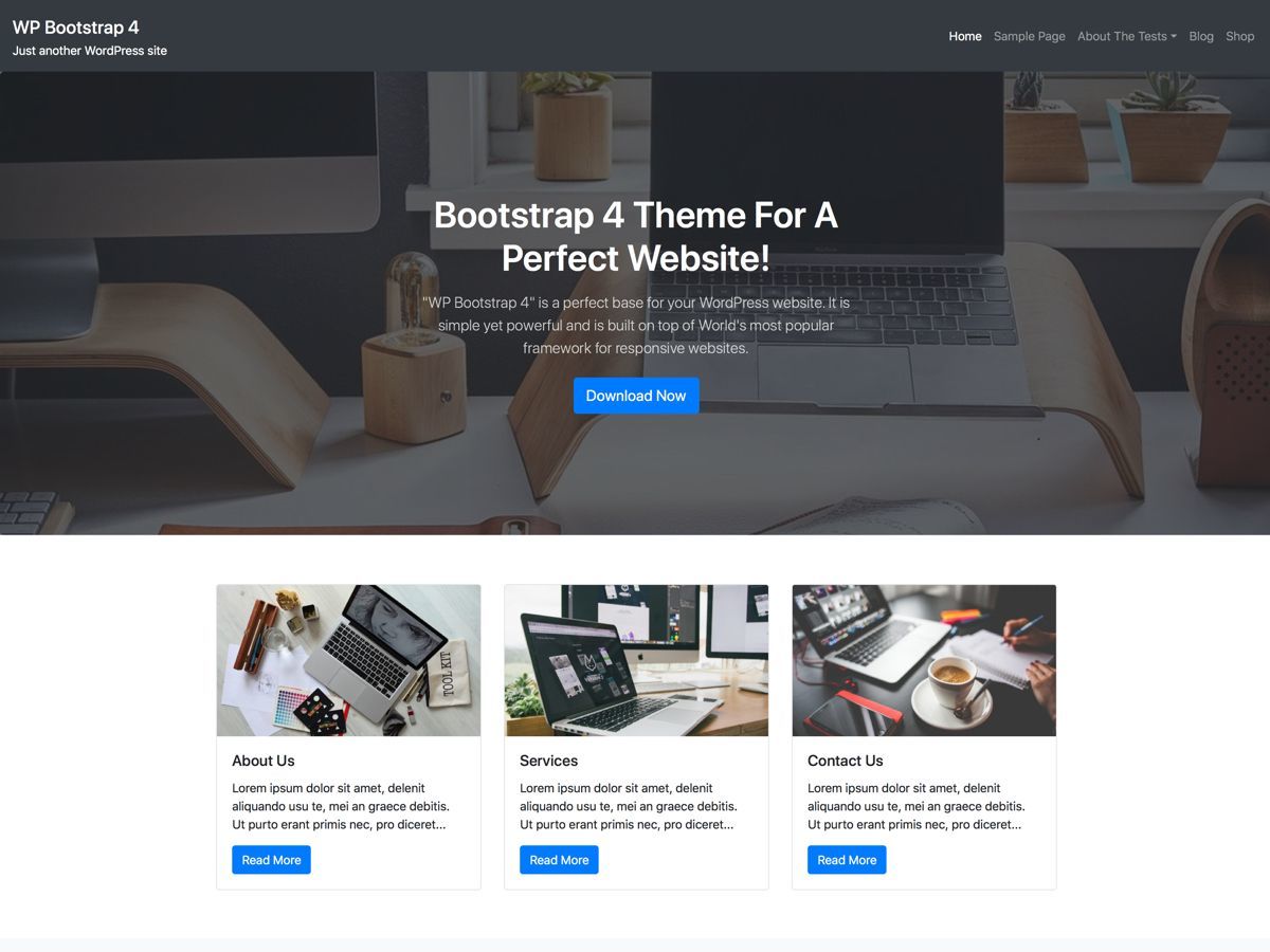 Bootstrap магазин. WORDPRESS Bootstrap.