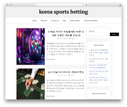Blog X free WordPress theme - salcentral.com