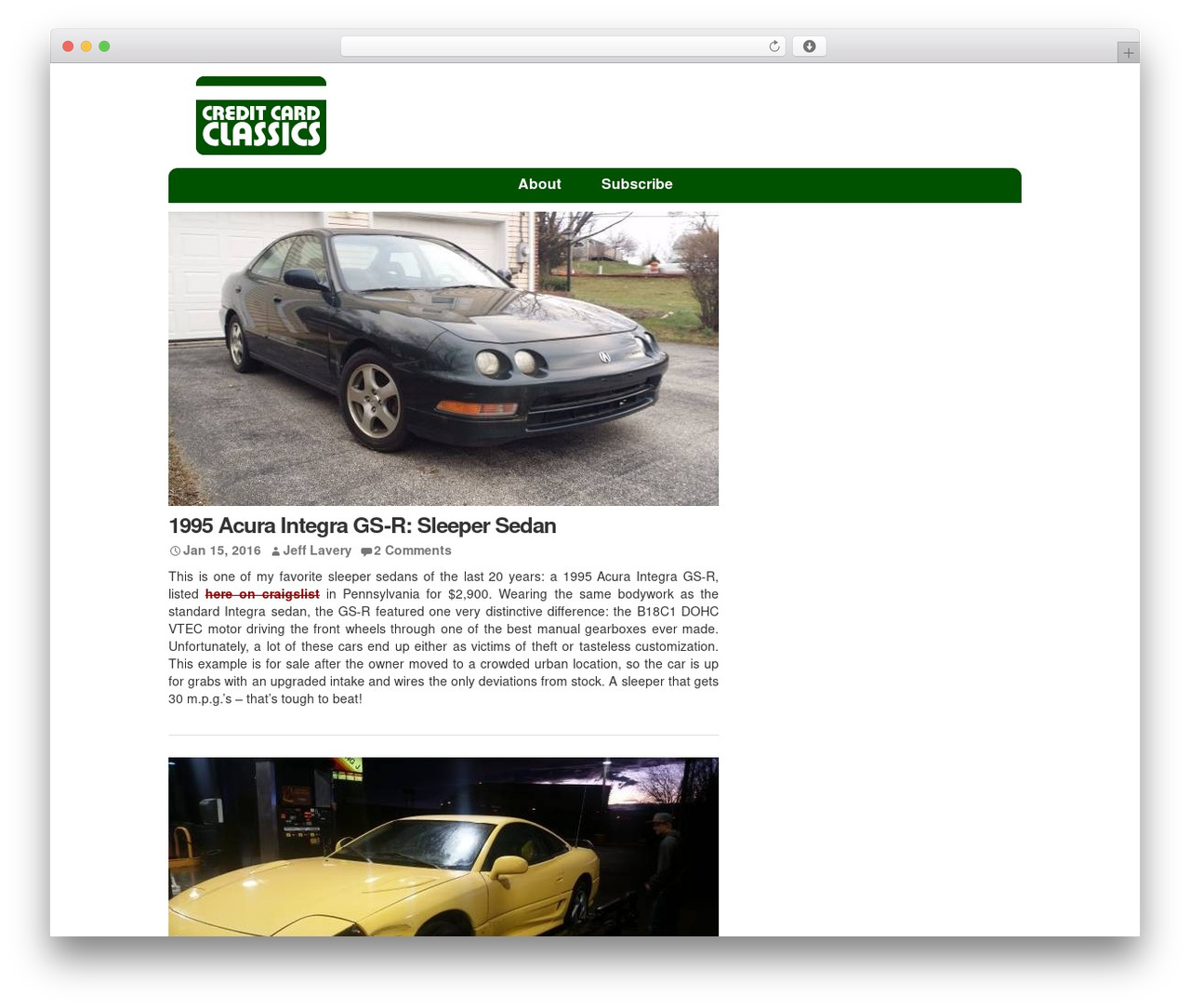 CCC Theme theme WordPress - creditcardclassics.com
