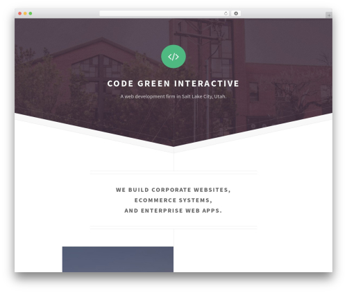 Code Green Interactive best WordPress theme - codegreeninteractive.com