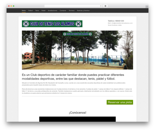 Indus theme WordPress - clubdetenislosalamos.com