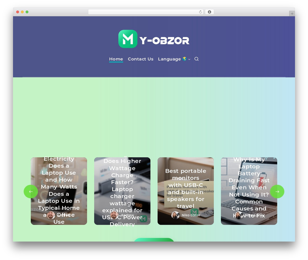 Obzor WordPress theme - my-obzor.com Obzor WordPress theme - my-obzor.com