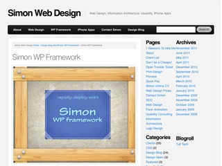 Simon WP Framework WP theme by SWD