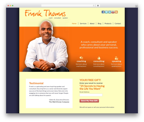 testtheme theme WordPress - coachft.com