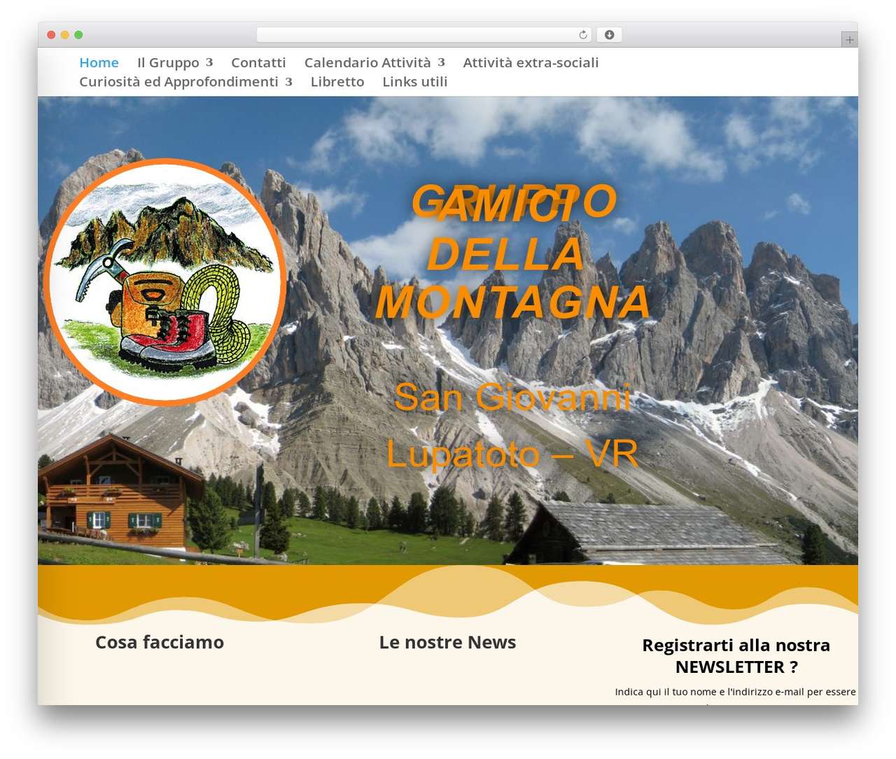 Theme WordPress Divi - gruppoamicidellamontagna.org