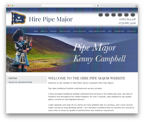 Theme WordPress Intimation - hirepipemajor.co.uk