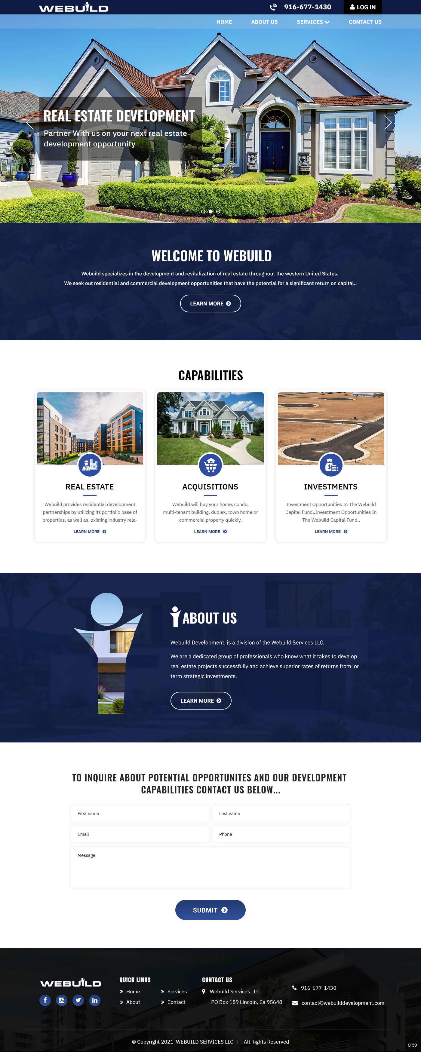 webuilddevelopment WordPress theme by Developing Team