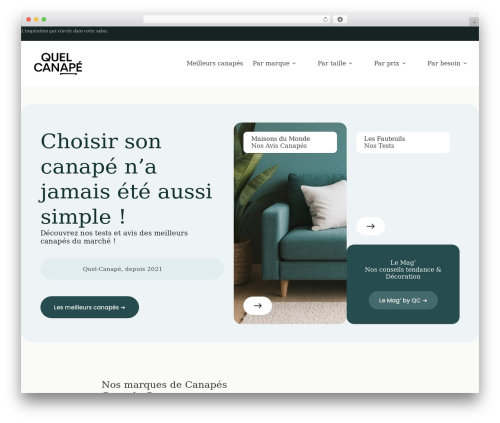 Affimax WordPress plugin - www.quel-canape.fr