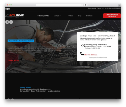 Blocksy WordPress theme - autoserwis.torun.pl